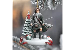 VANBOSY Outlander Christmas Ornament, Outlander Ornaments for Christmas Tree, Outlander Christmas Ornaments, Outlander Books Ornaments for Christmas Tree, Christmas Decoration (B)