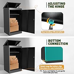 esheno Package Delivery Boxes for Outside, Extra