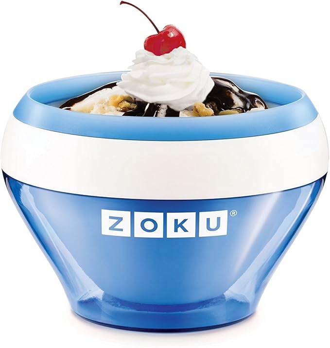 Zoku ZK120BL Ice Cream Maker, Stainless_Steel, Blue Amazon.co.uk
