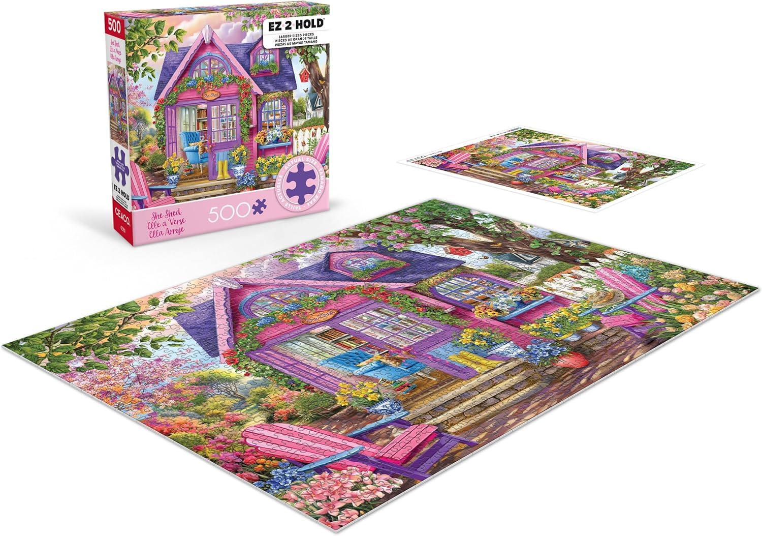 Ceaco - Chris Bigelow - She Shed - 500 Larger Sized Piece Jigsaw Puzzle