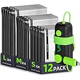 CrazyFeb Vacuum Bags for Travel - USB Electric Pump, 12 Pack Carry-on Size Vacuum Seal Bags for Clothing - Space Saver Vacuum Storage Bags for Luggage, Travel Essentials.