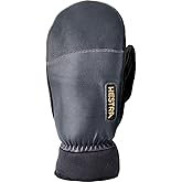 Army Leather Wool Terry Mitten, Grey, 10
