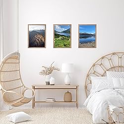 JCJMY 15x21.25 Puzzles Frame Rustic Brown, Wall