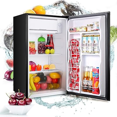 Buy Dnyker Compact Refrigerator Energy Star Single Door Fridge Mini Fridge With Freezer 3 2 Cu Ft Portable Reversible Refrigerator Super Quiet Small Refrigerator For Dorm Bedroom Online In Vietnam B08kgp4yzt