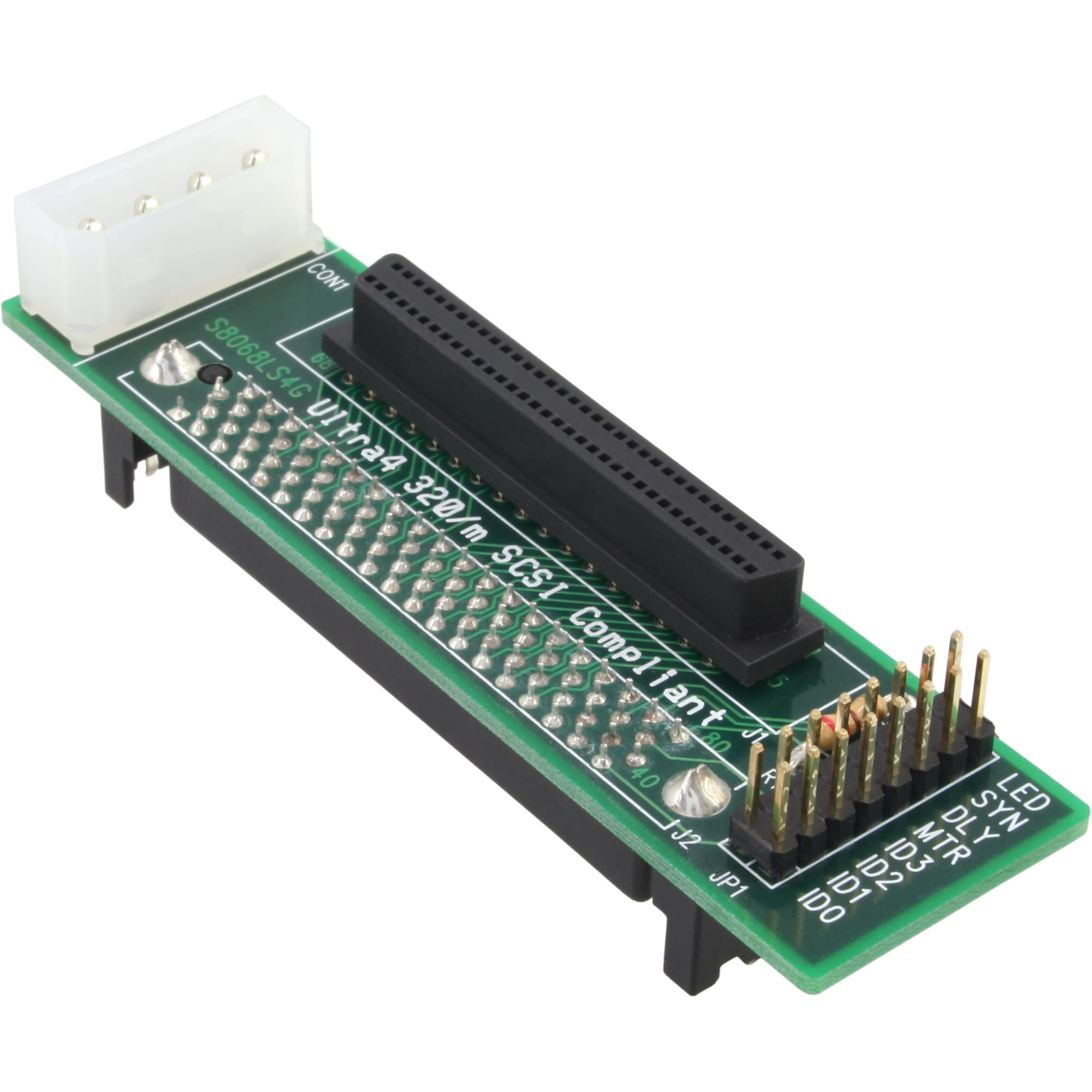 InLine/SCSI SCA U320 80 Pin female to 68 pin mini Sub D socket