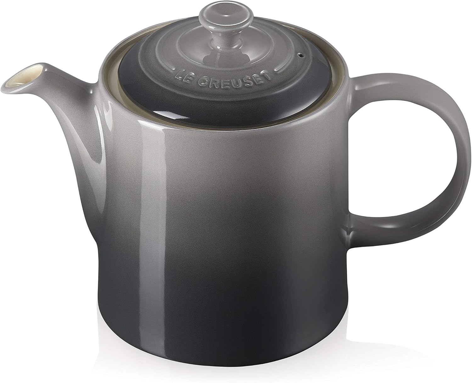Le Creuset Grand Teapot, Enamelled Stoneware, 1.3 litres, Serves 4 Cups, Flint, 70703134440000, 1,3 L - Image 3