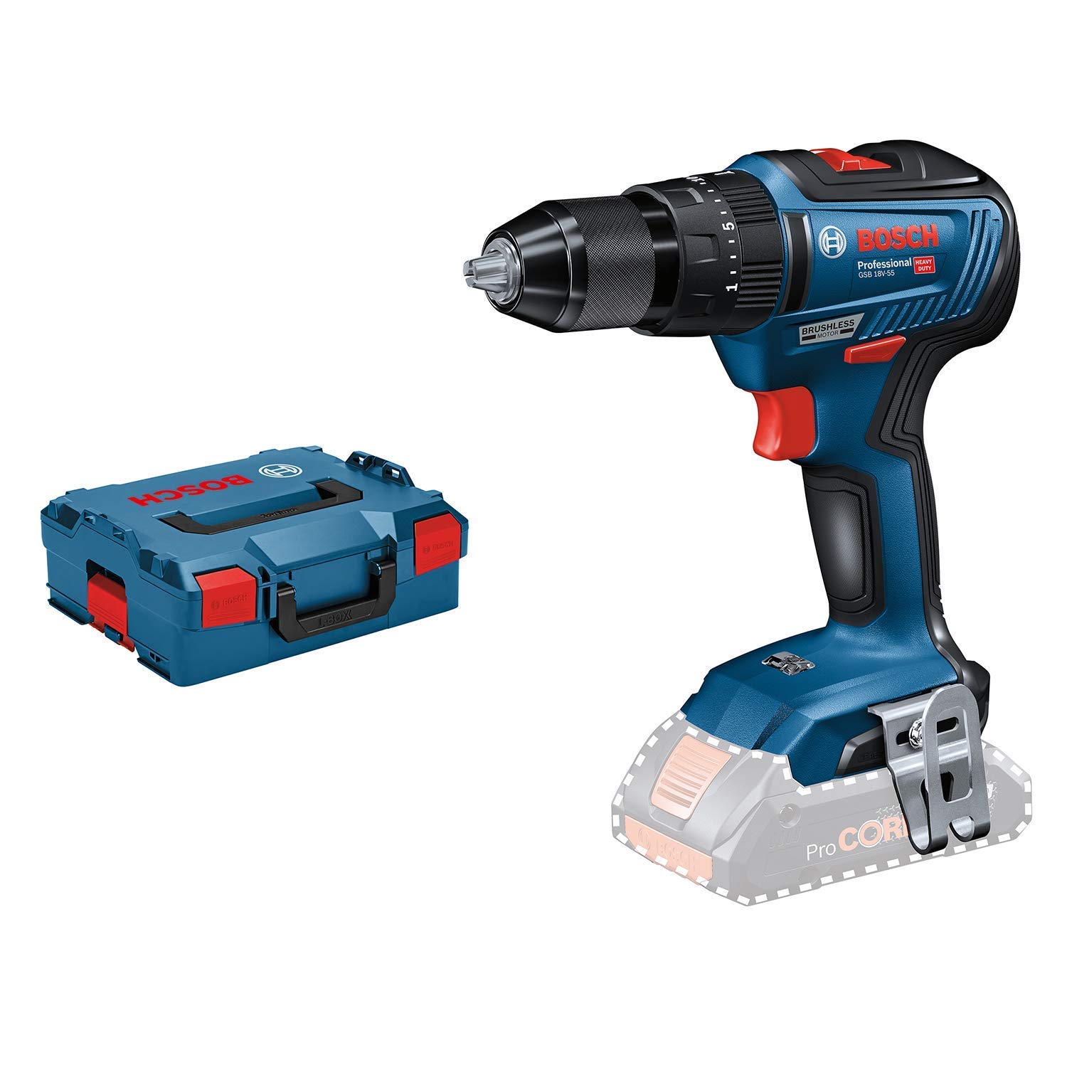 Bosch Professional GSB 18V-55 + L-BOXX