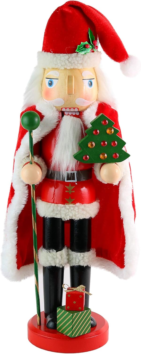 Nutcrackers - Ornativity Christmas Santa Claus Nutcracker - Holiday Wooden Nutcracker Santa Figure Home Decoration