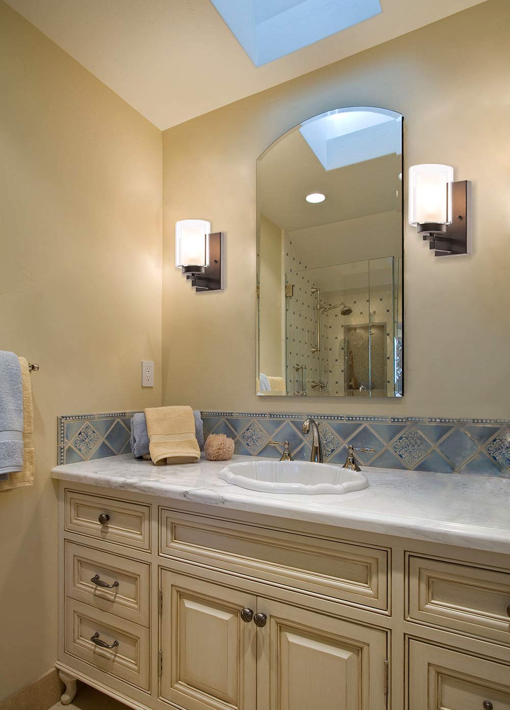 Dormitorio y Sala de Estar XB-W195-1-DB XiNBEi Aplique de Pared 1 Luz