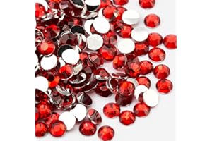 Sukiiy 10000PCS 3mm Resin Flatback Rhinestones for Crafts, Siam Flatback Rhinestones for Nails Face Art, Loose Glittler Diamond Stones, Resin Rhinestones for Tumblers, Mugs, Bottles, Shoes