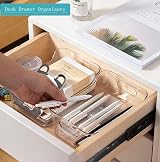 Grace Store 4Pcs Clear Storage Organisers Plastic Bathroom Kitchen Desk Tray view 7