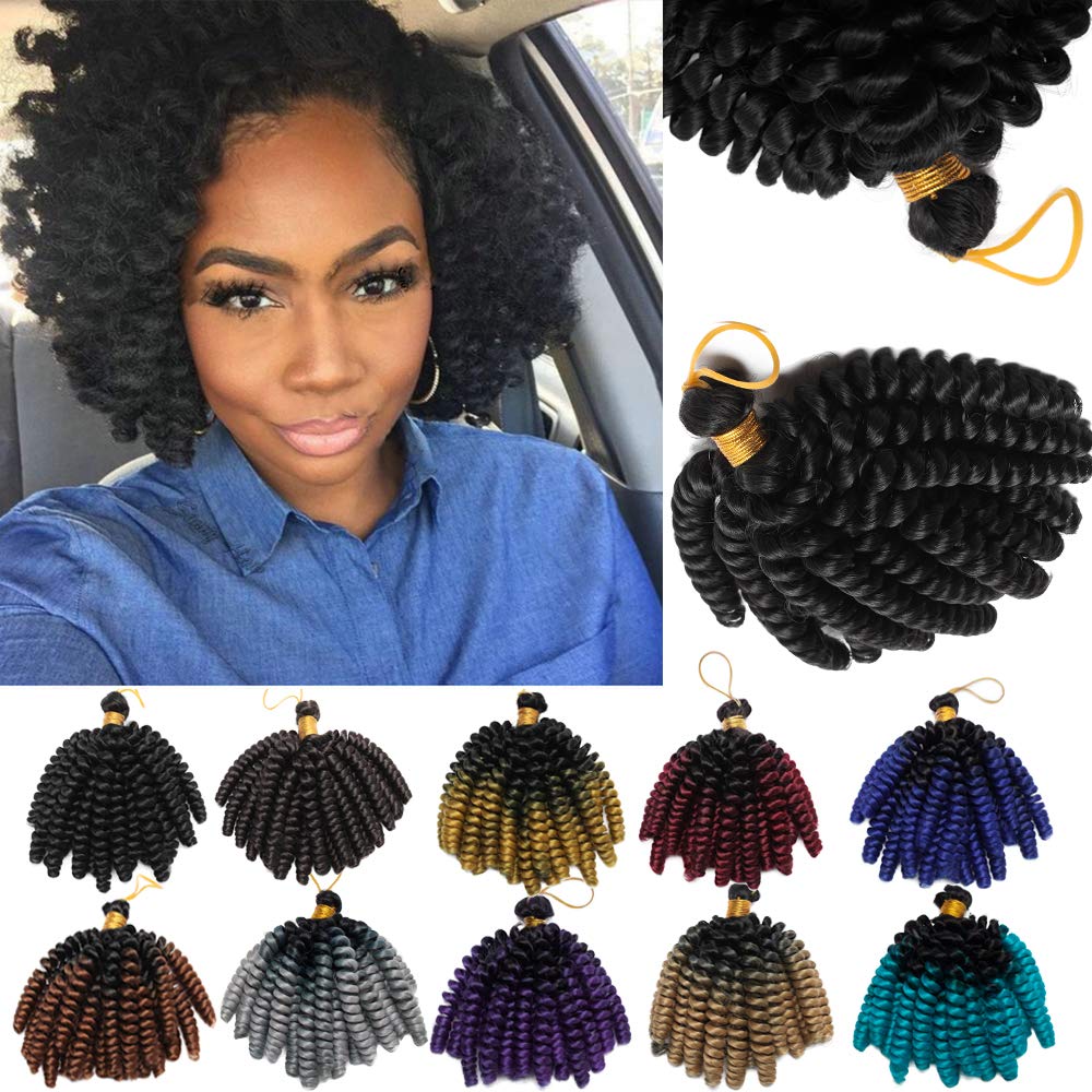 Jamaican Bounce Hair 6 Inch Jumpy Wand Curly