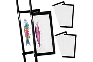 Fishing Lure Wraps, 4 Packs PVC Lure Cover Protector Wrap for Fishing Rod Hooks Bait Storage