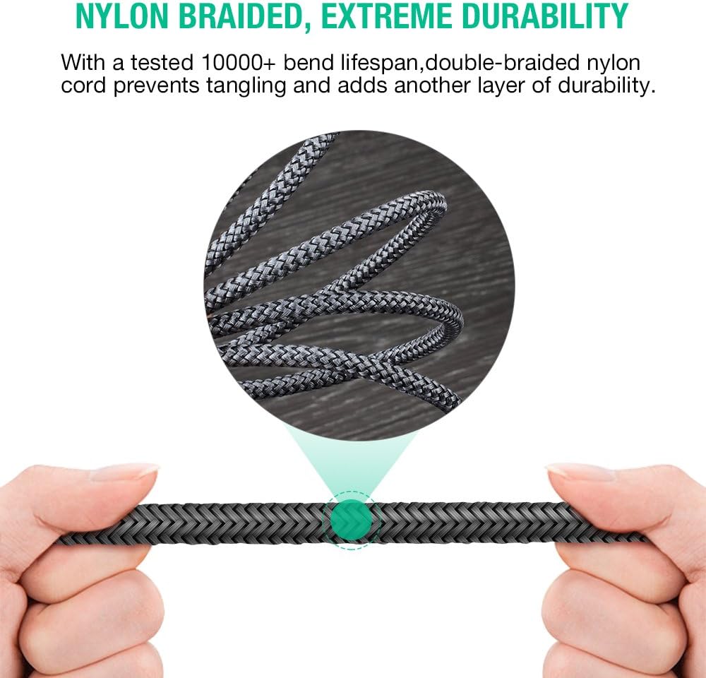 Oldboytech AUX Cable, [2-Pack, 4ft, Hi-Fi Sound] 3.5mm Nylon Braided AUX Cord for Car Compatible with Stereos, Speaker, iPod iPad, Headphones and More: Electronics