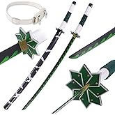 Bowen Demon Slayer Sword Real Metal,40.5-Inches Katana,Carbon Steel Samurai Sword Cosplay Anime Original Texture