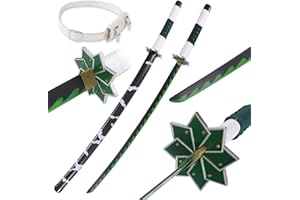 Bowen Demon Slayer Sword Real Metal,40.5-Inches Katana,Carbon Steel Samurai Sword Cosplay Anime Original Texture