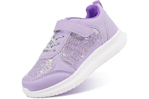 Toandon Toddler Kids Sneakers Sparkle Fashion Glitter Sequins Canvas Shoes
