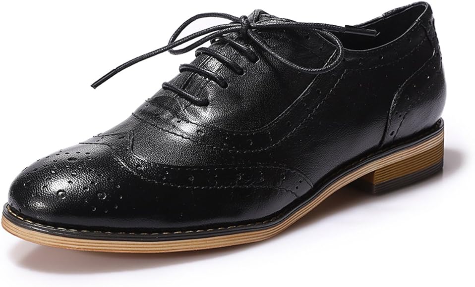 ladies leather oxfords