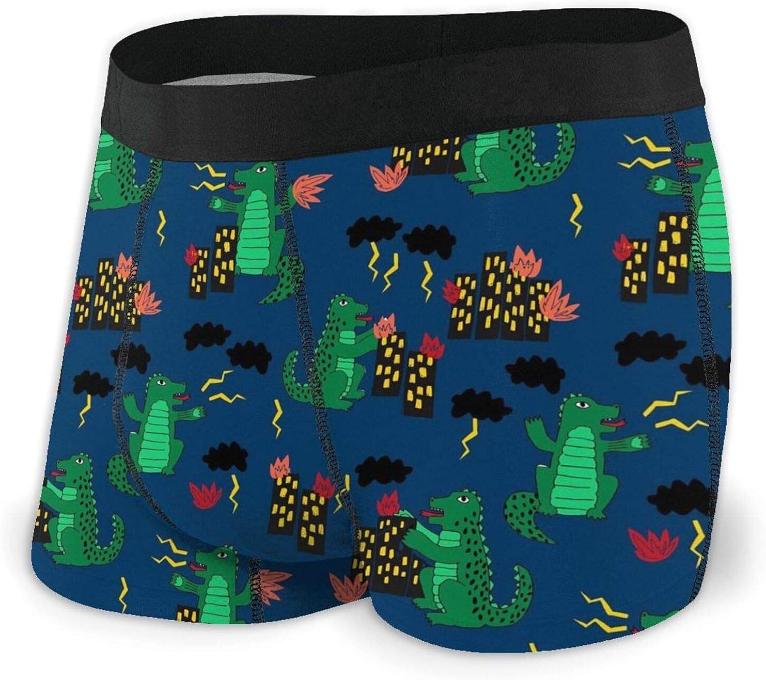 Navy Blue Godzilla Men'S Cool Boxer Briefs Underwear Clothing