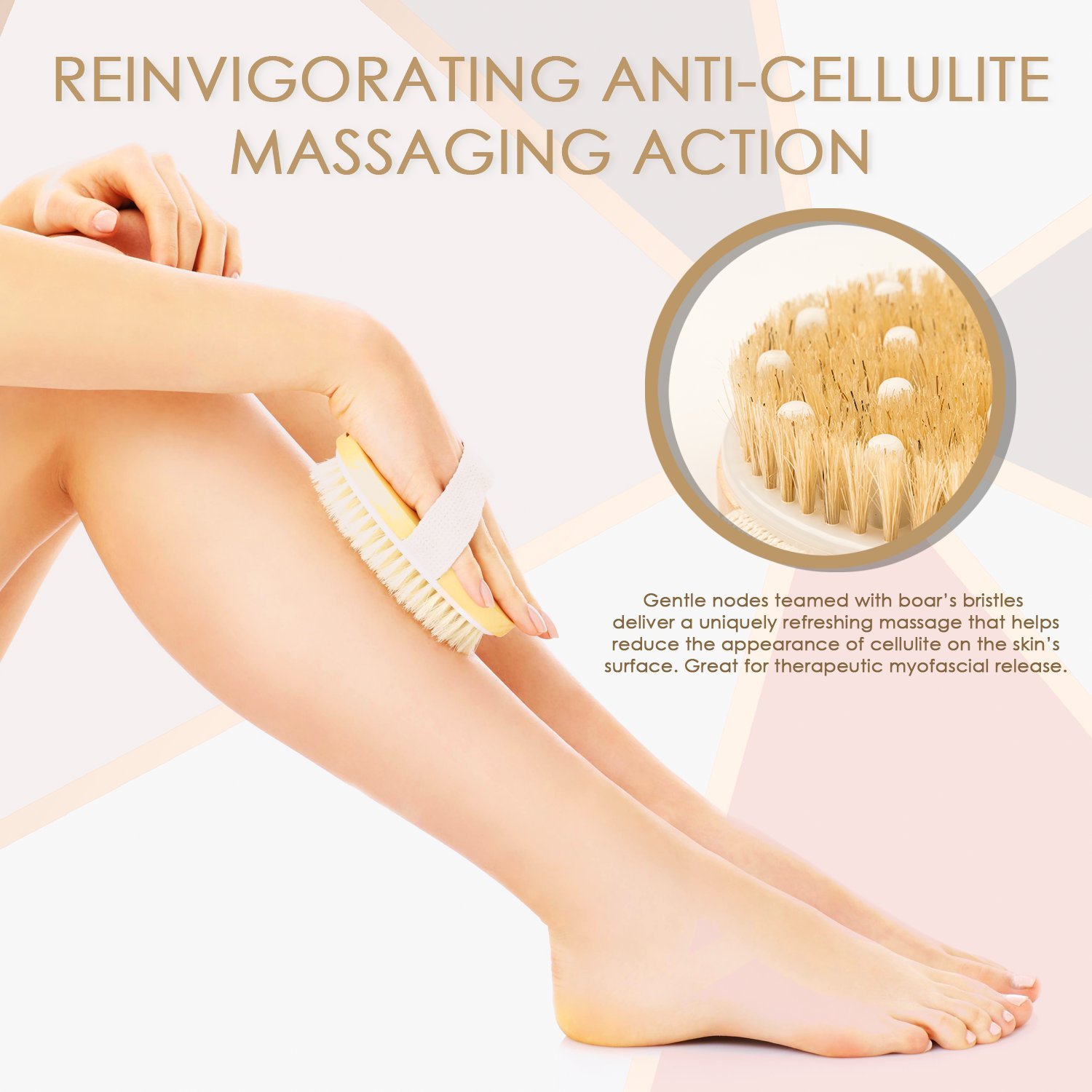 Dry Brushing Body Brush Best for Exfoliating Dry Skin, Lymphatic