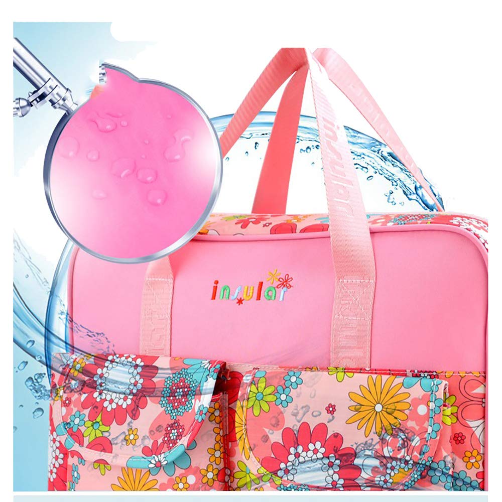 Diaper Bag Women Tote Bag Nylon Nappy Bags Sturdy Shoulder Bag Pregnant Handbag for Traveling Fox