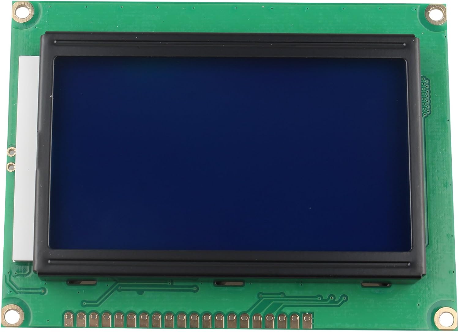 HALJIA 5V 12864 LCD Display Module 128x64 Dots Graphic Characters Letter Matrix Blue Backlight Compatible with Arduino Copiers Fax Machines Printers 3D Printer