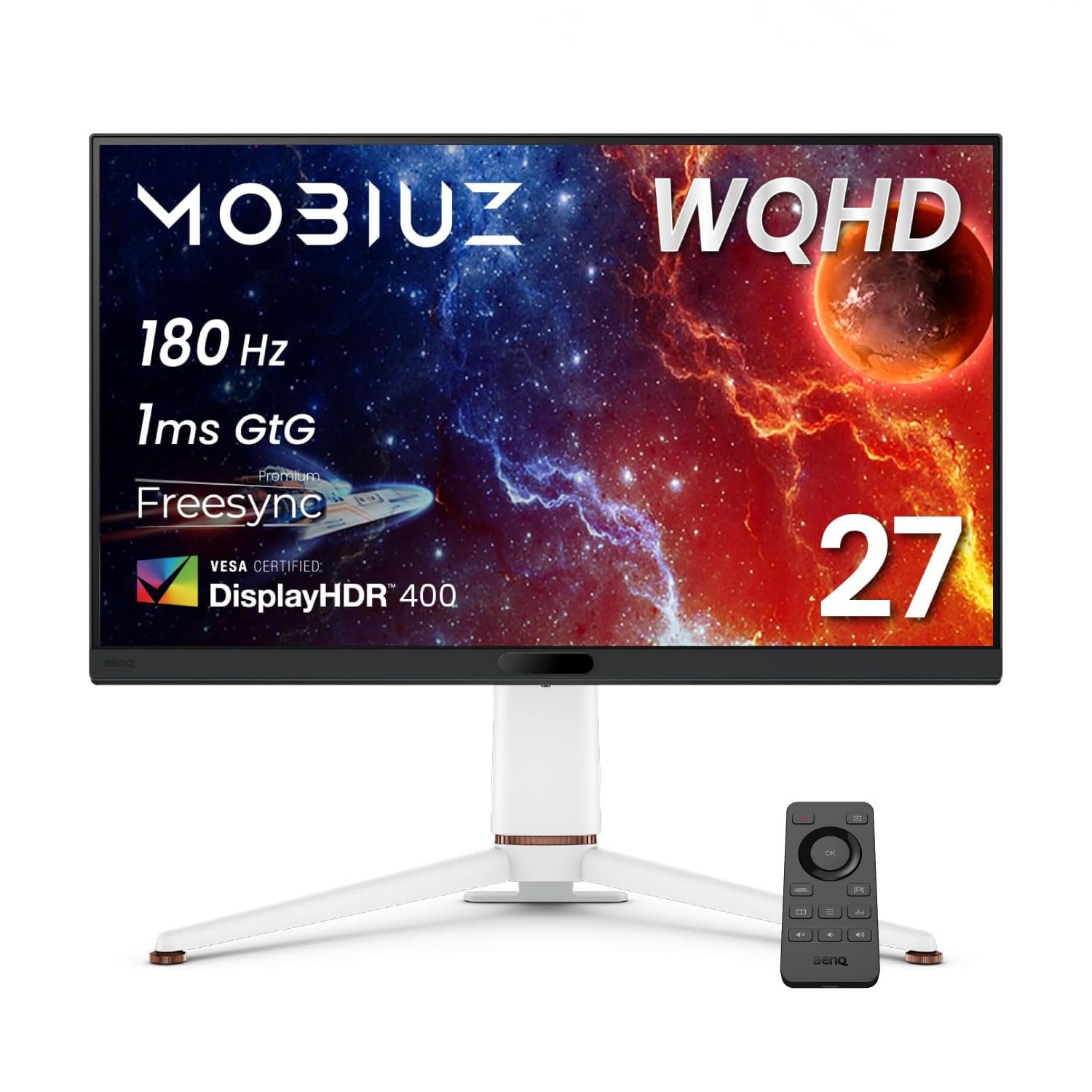 ベンキュージャパン BenQ MOBIUZ EX271Q (27インチ/WQHD/180Hz/1ms/HDR 400/PixSoulエンジン搭載/ESS DAC搭載/FreeSync Premium/輝度自動調整(B.I.+ Gen2)搭載)商品画像