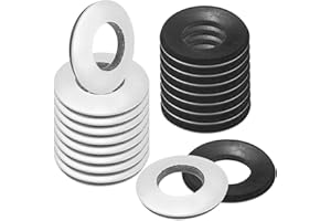 M METERXITY 30-Pack EPDM Bonded Sealing Rubber Washers, 304 Stainless Steel 1/2" x 1" OD Neoprene Rubber Washers Gasket for Bolts/Screws/Machinery/Ships/Roof