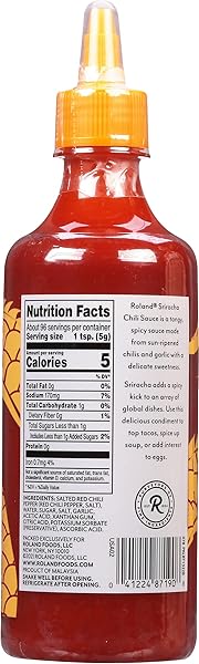 ROLAND FOODS ORIGINAL SRIRACHA CHILI SAUCE, SPECIALTY IMPORTED FOOD, 17 OUNCE, PACK OF 1