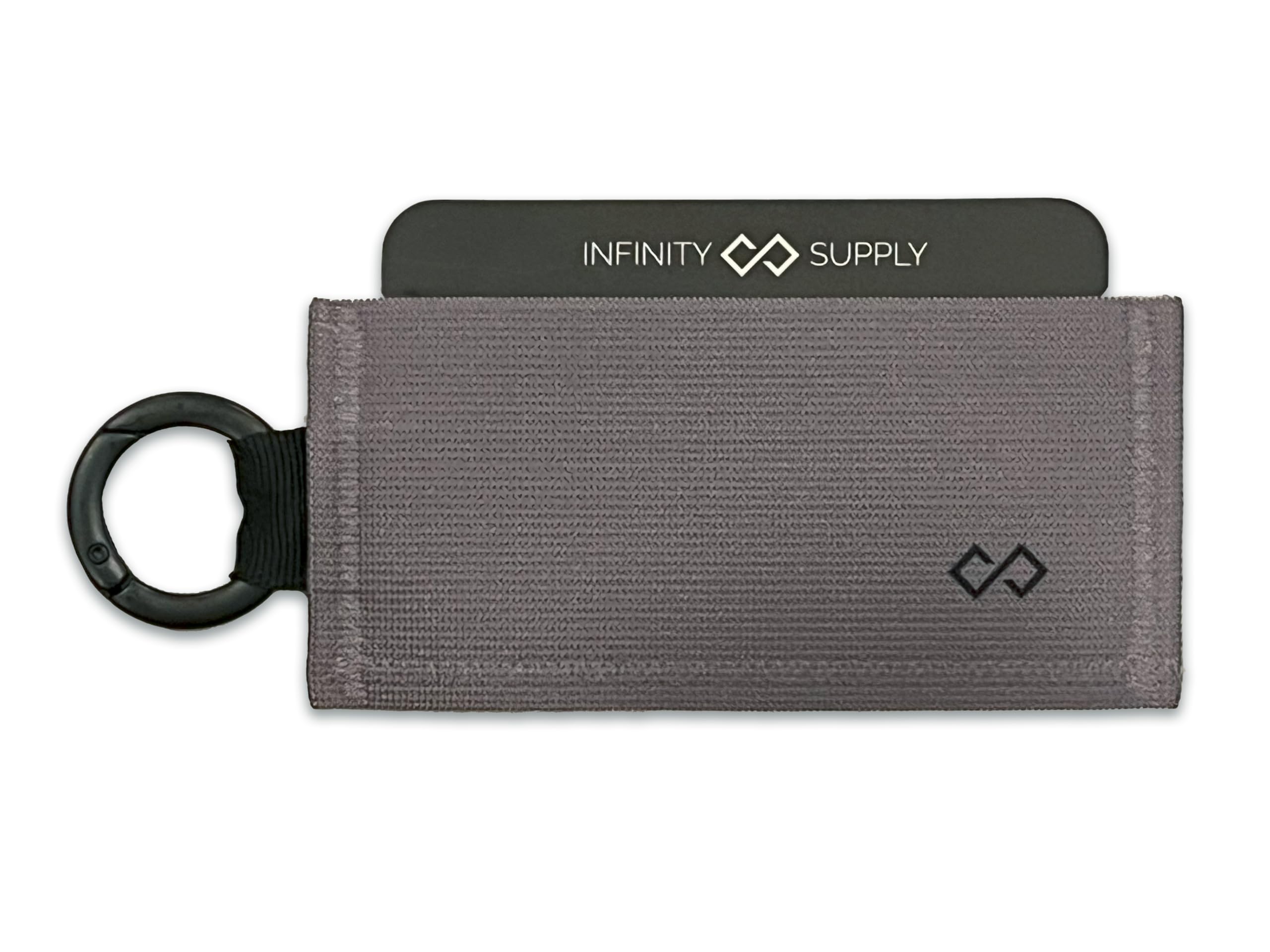Infinity Wallet - Minimalist Wallet for Men and Women…, Solid Silver, 4x2 inches, Dual Pocket With Inner Thru-pocket