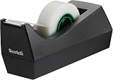 Scotch Magic Tape Dispenser 100% Recycled Plastic Black Includes 3 Rolls 19mm x view 2