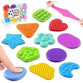 Squishy Sensory Toys for Kids Toddlers: 12 Pcs Super Soft & Textured Sensory Fidget for Autistic Children Special Needs, Classroom Stress Calming, Baby Stocking Stuffers Fidget Toy for Autism, ADHD