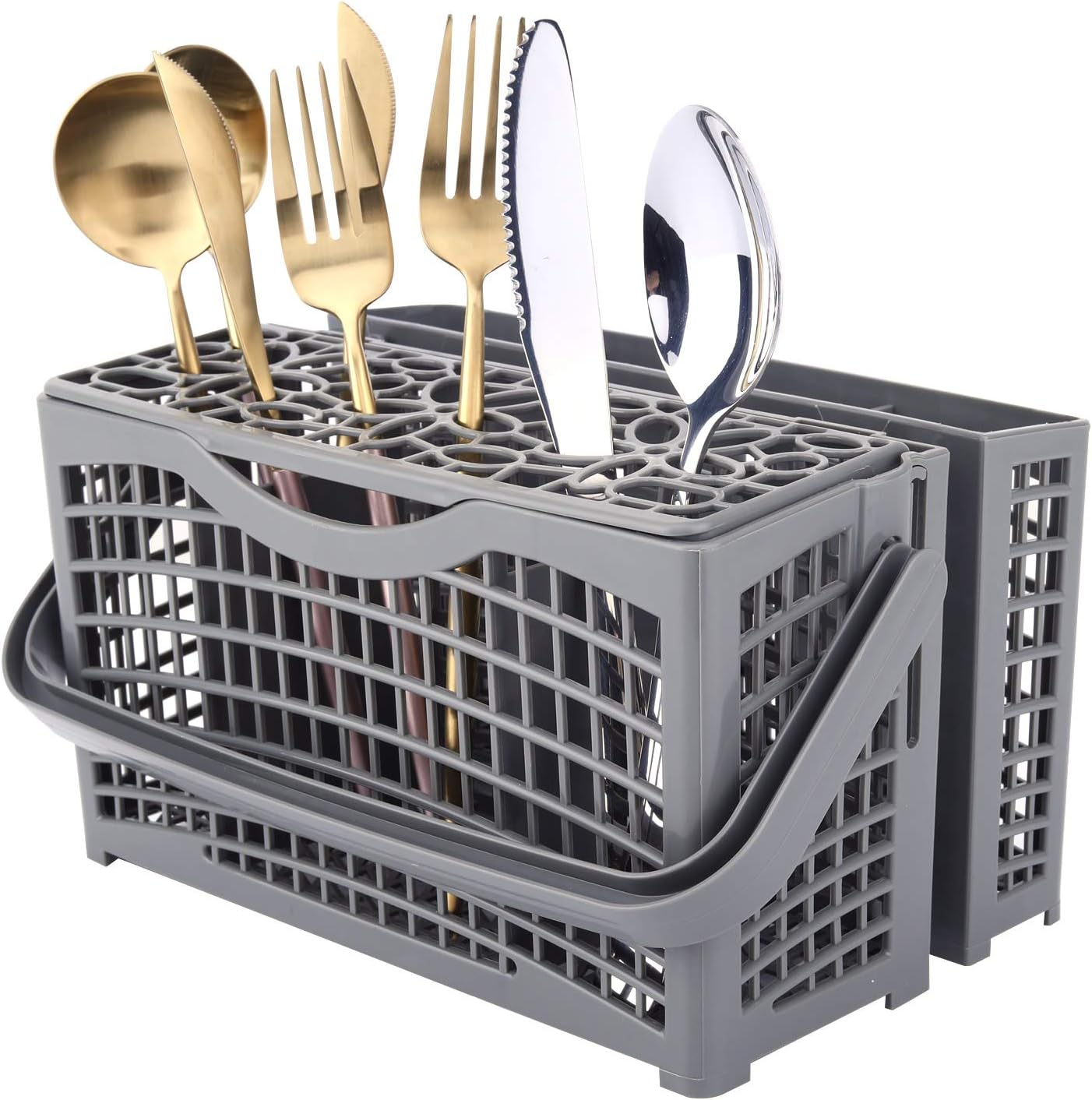 Nuovoware Dishwasher Silverware Cutlery Basket, (10 x 6 x 5
