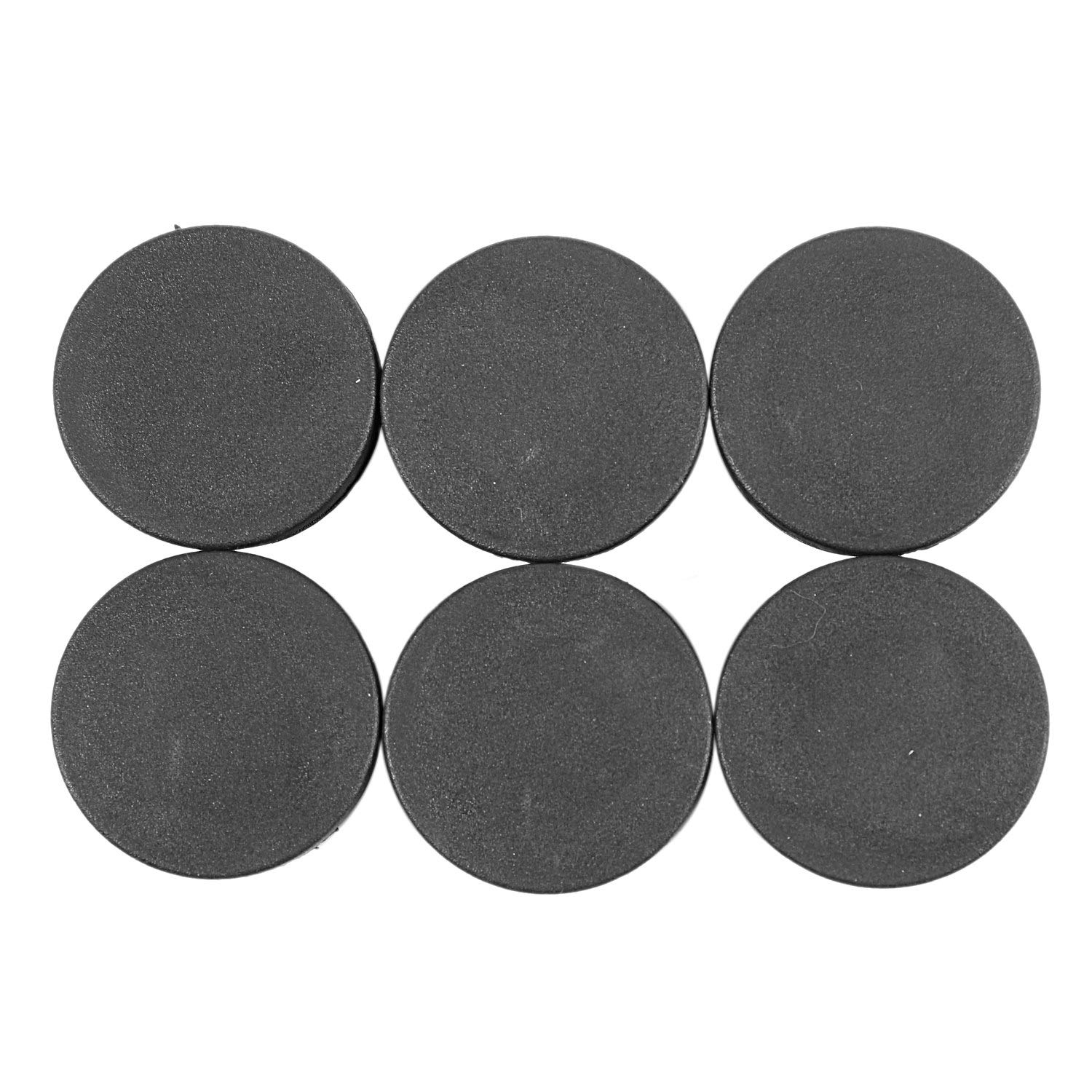 Fransande 6Pcs Plastic Blanking End Cap Pipe Tube Insert Plug Cover 40mm Black