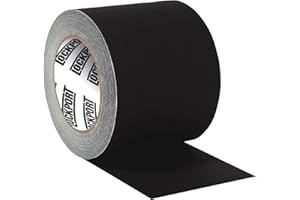 Lockport Black Gaffers Tape 4 inch x 30 Yards - Pro Black Gaff Tape - No Residue, Water Resistant, Non- Reflective, Easy Tear - Multipurpose Photography, Filming, Stage, Production, and More