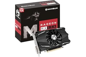maxsun AMD Radeon RX 550 4GB GDDR5 ITX Computer PC Gaming Video Graphics Card GPU 128-Bit DirectX 12 PCI Express X16 3.0 DVI-