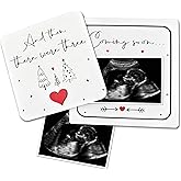 BGFMVS Pregnancy Announcement, Ultrasound Picture Frame Wooden Surprise Box, Pregnancy Announcement for Grandparents, Baby Coming Soon Announcement Sign - Pregnancy Reveal Gifts to Grandparents
