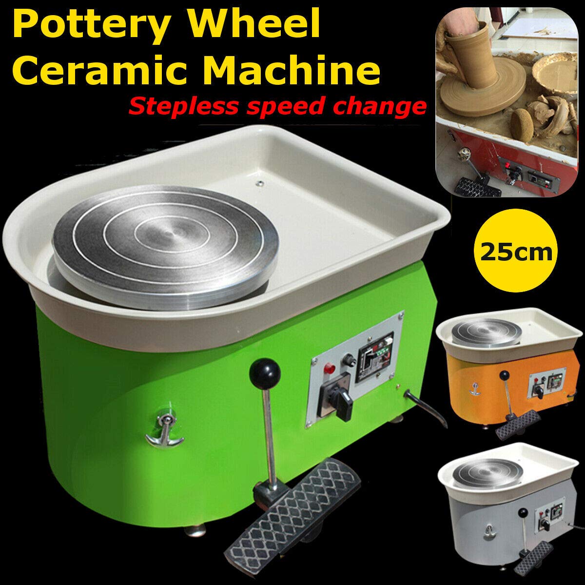 Buy Electric Pottery Wheel Machine,350W Electric Pottery Wheel Machine