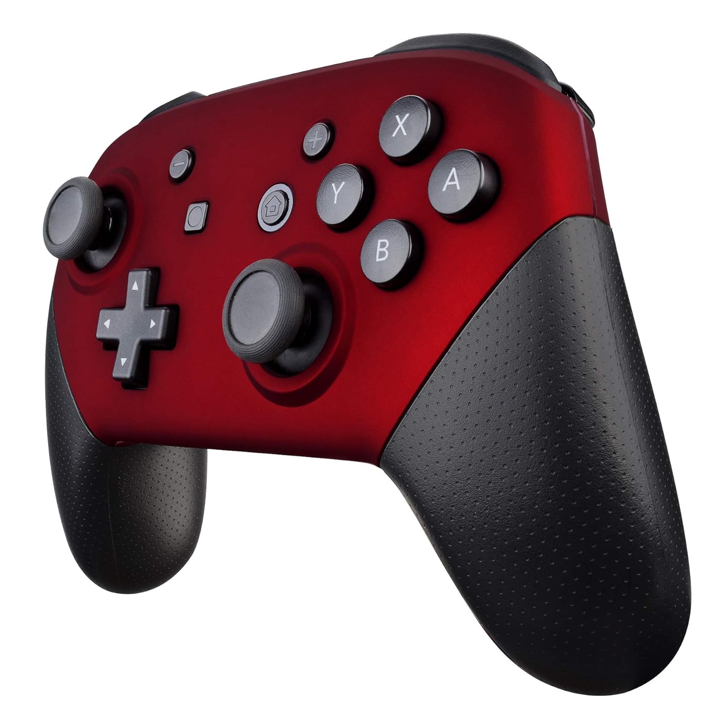 eXtremeRate Red Faceplate and Backplate for Nintendo Switch Pro Controller, Soft Touch DIY Replacement Shell Housing Case for Nintendo Switch Pro - Controller NOT Included: Video Games
