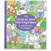 OOLY Coloring Book for Kids, 31 Pages - Little Cozy Critters | Ages 3+, Frameable 8x10 in Perforated Pages, Great for School, Birthday Parties, Road Trips, Travel, and Gift Giving
