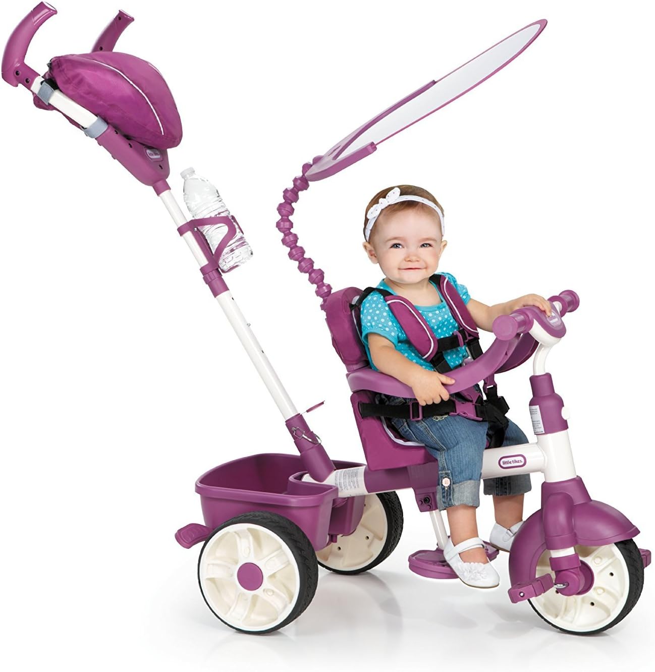 Amazon.com: Triciclo 4 en 1 de Little Tikes, edición deportiva, 20 pulgadas, Rosado: Toys \u0026 Games
