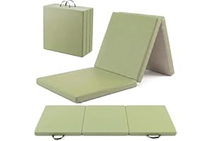 SEHAUSEU Foldable Yoga Mat, 2 Inches Extra Thick Non-Slip Design Fitness Mats,Better cushioning and shock-absorbing Multi-Pur