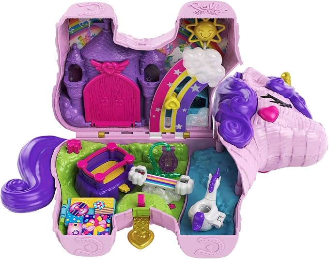 Polly Pocket Unicorn Party Playset Toys & Games