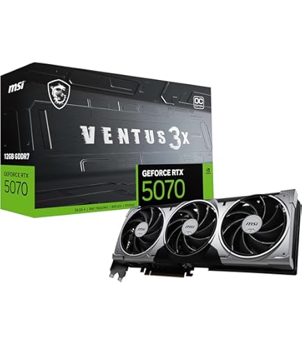 GeForce RTX 5070 Gaming Trio 本体【匿名配送】 Amazon.com: MSI RTX 5070 12G Gaming Trio OC Graphics Card