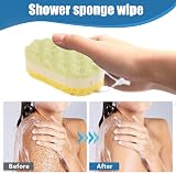 Fulenyi Shower Sponge Soft Scrubber Bath Towel Wave Texture Gentle Exfoliating view 2