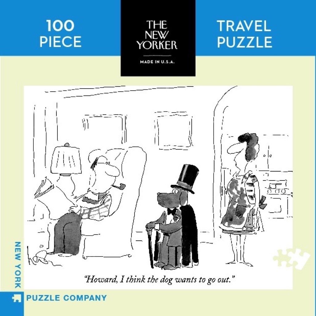 Toys Games New York Puzzle Company New Yorker Dog Wants To Go Out Mini 100 Piece Jigsaw Puzzle Puzzles