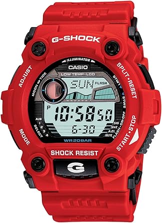 Amazoncom Casio Mens G7900a 4 G Shock Rescue Red Digital Sport