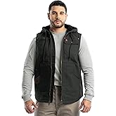 Wrangler mens Quilted Lined Vest With Hood