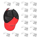 Mirfane 16 PCS Adhesive Hat Hooks for