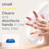 Clinell Antimicrobial Hand Wipes 200 Wipes Alcohol Free Dermatologically Tested view 4